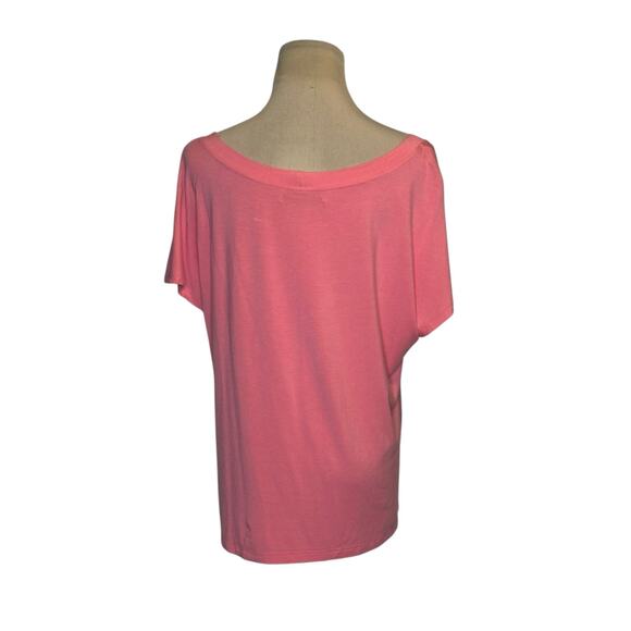 Yana K pink off the shoulder oversized top size small - Picture 5 of 8